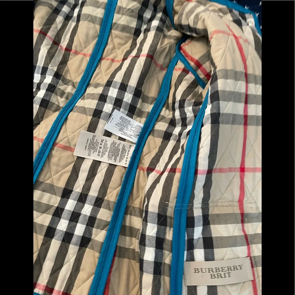 BURBERRY Brit Authentic quilted teal blue jacket. Excellent condition- - Picture 5 of 7